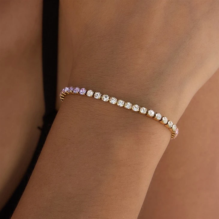 Stainless Steel Colourful Tennis Bracelet best