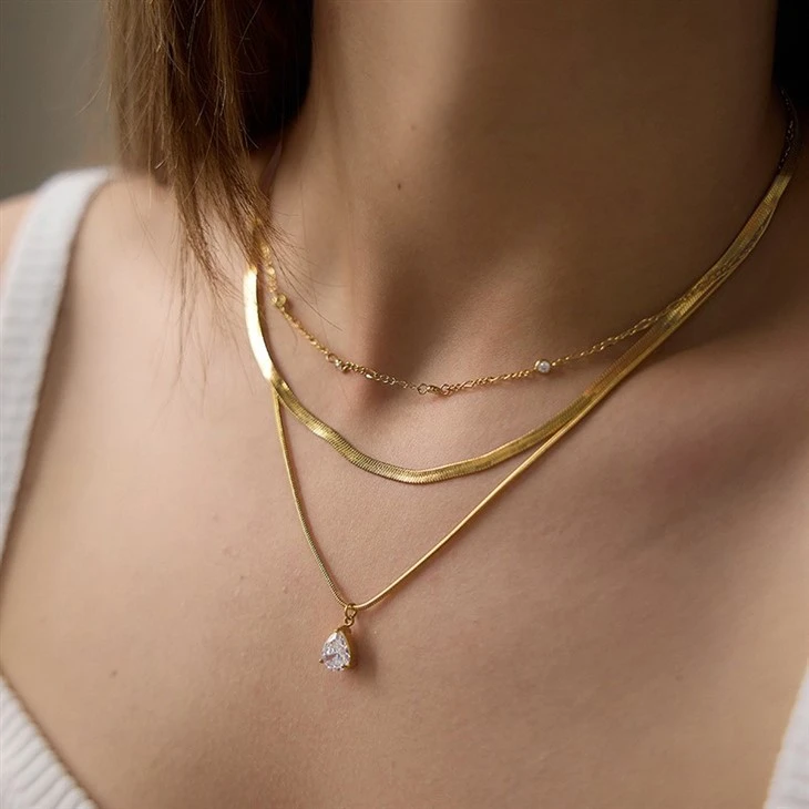 Teardrop Layer Necklace suppliers